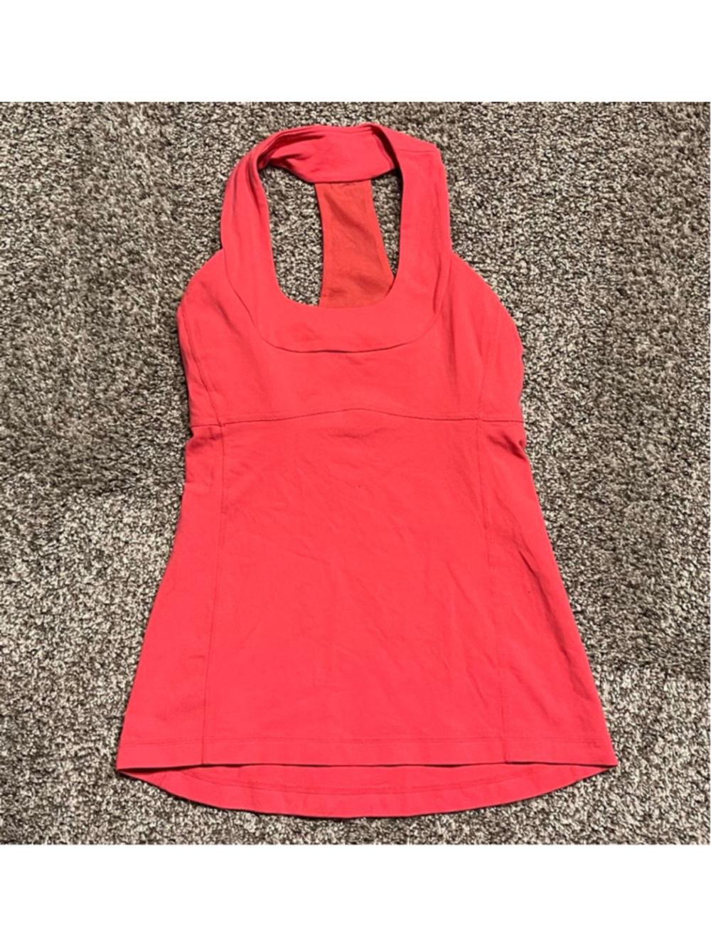 Lululemon Throwback Scoop Neck Tank Top, Size 4, Pink/Coral, EUC